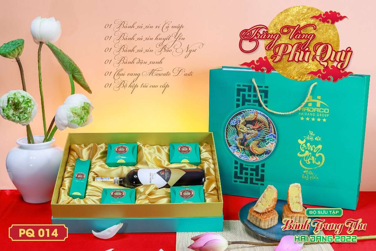Bánh trung thu Hải Đăng trăng vàng Phú Qúy - PQ013
